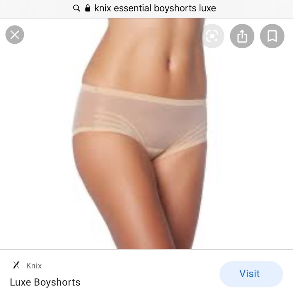 KNIX The Essential Boyshort Luxe Panties M Tan